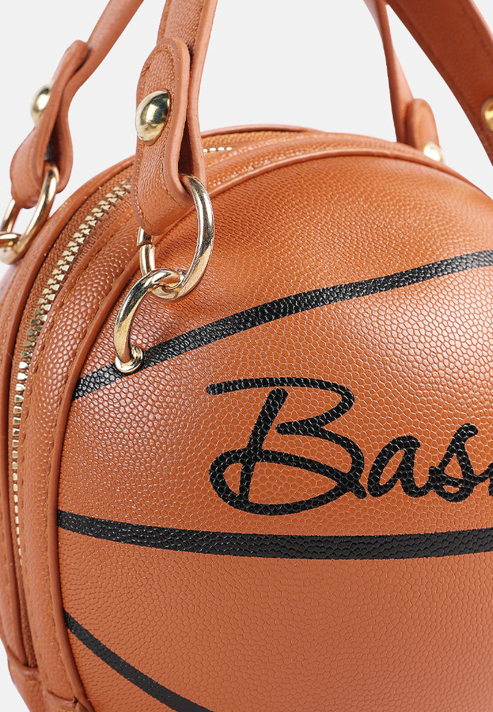 basketball sling bag#color_brown