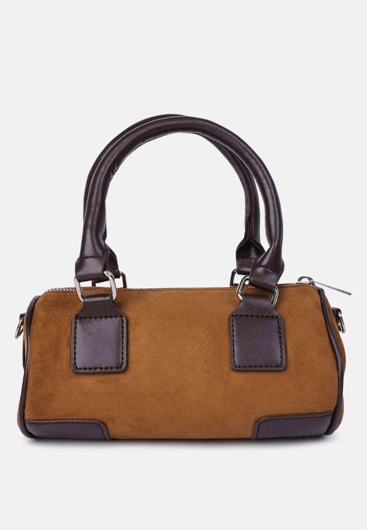 mini duffle handbag#color_tan
