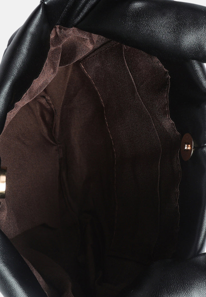 faux leather hand bag#color_black