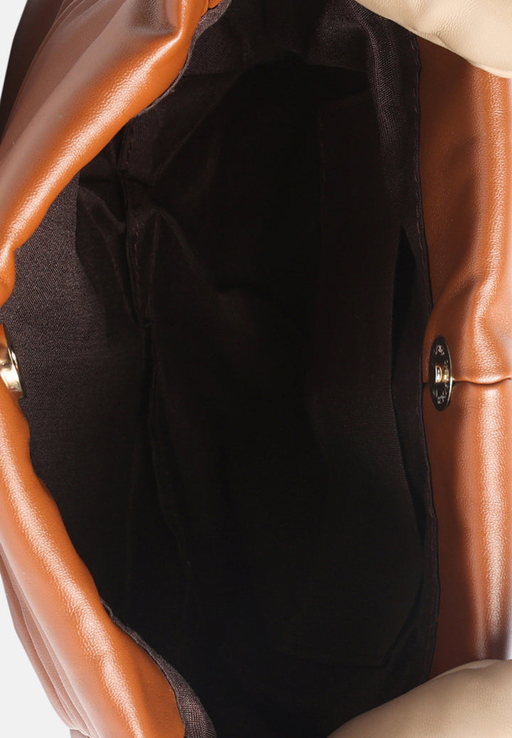 faux leather hand bag#color_mocchiato