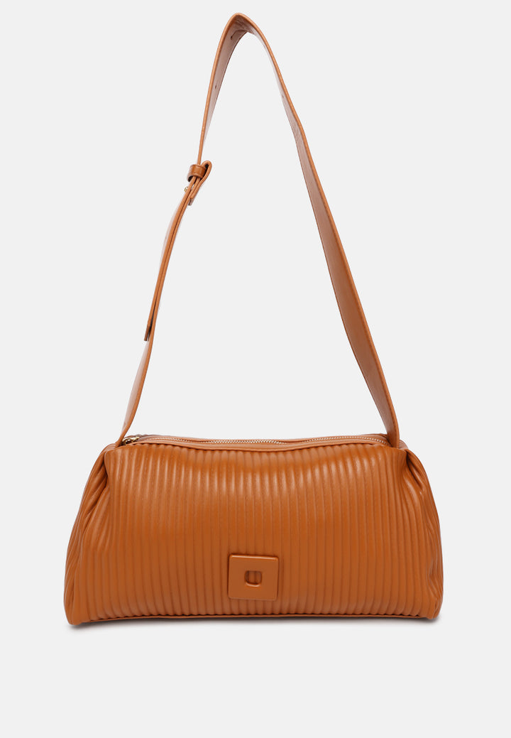 rectangular crossbody bag by ruw#color_brown