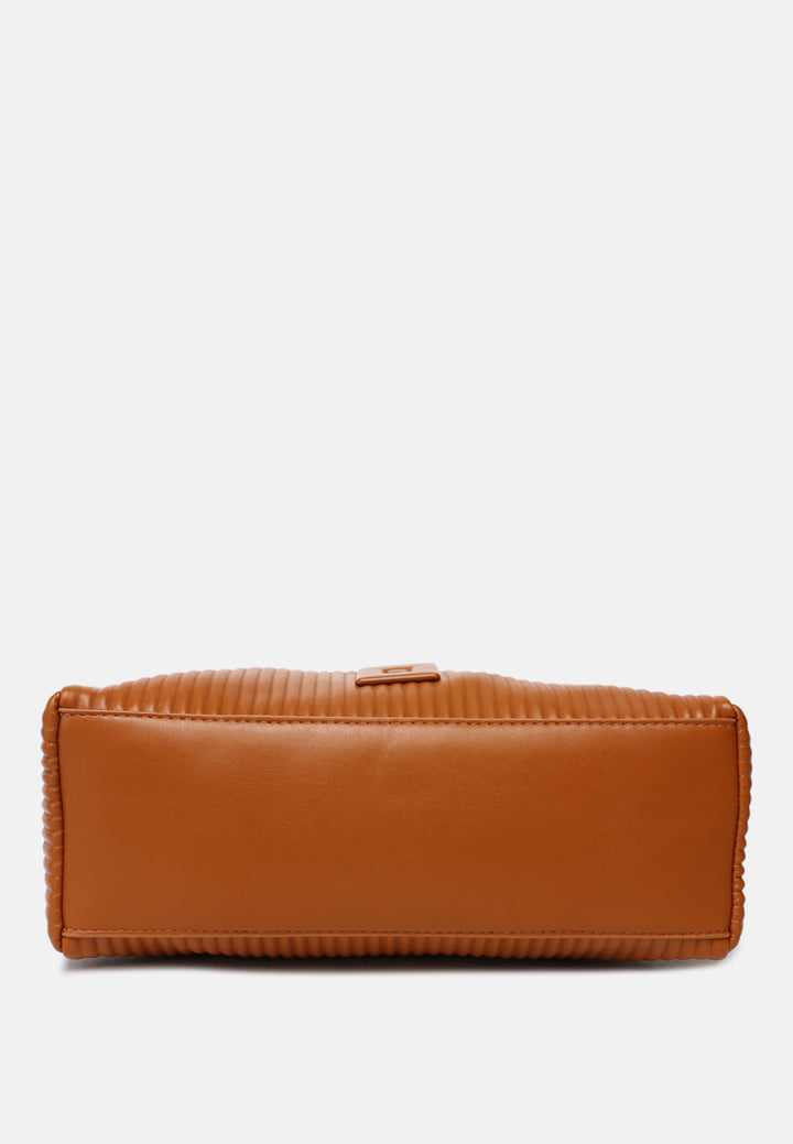 rectangular crossbody bag by ruw#color_brown