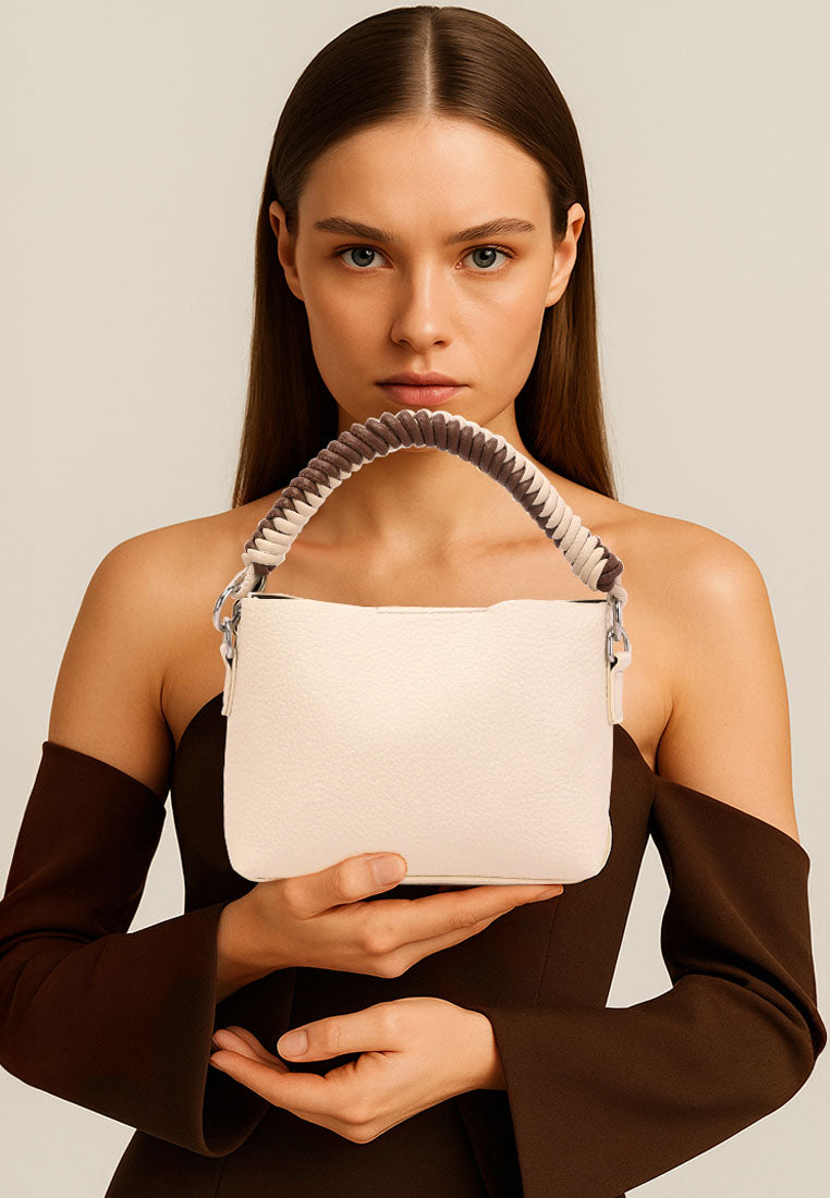 cable cord strap mini bag by ruw#color_off-white