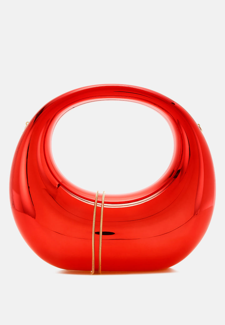 metallic clutch bag by rag#color_red