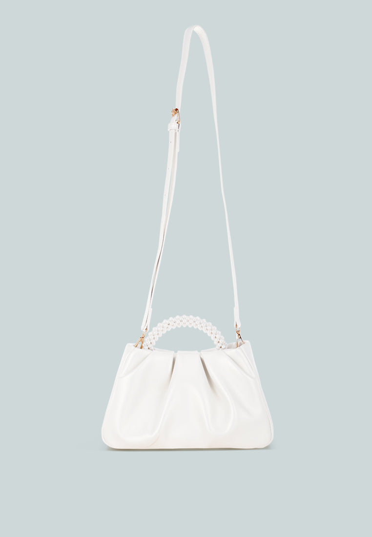 pearl strap crossbody bag by rag#color_white