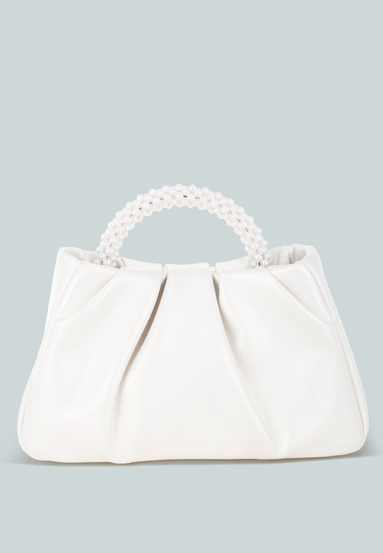 pearl strap crossbody bag by rag#color_white