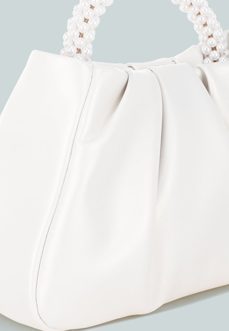 pearl strap crossbody bag by rag#color_white