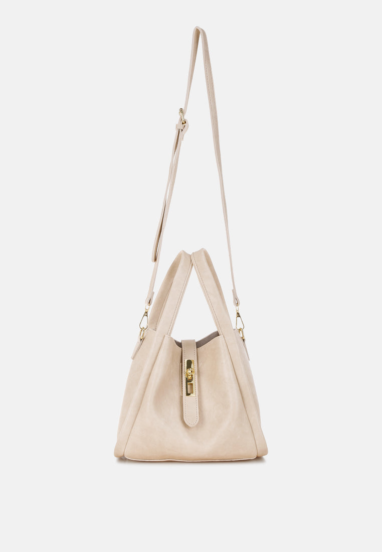 handbag with matching pouch by rag#color_beige