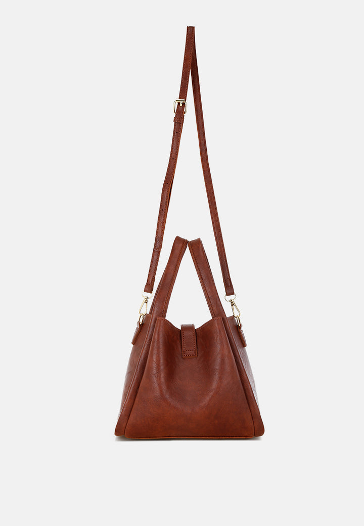 handbag with matching pouch by rag#color_brown