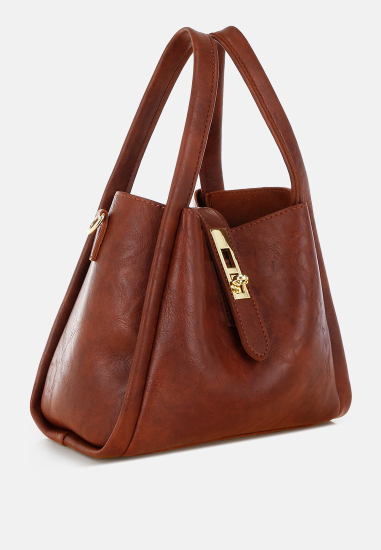 handbag with matching pouch by rag#color_brown