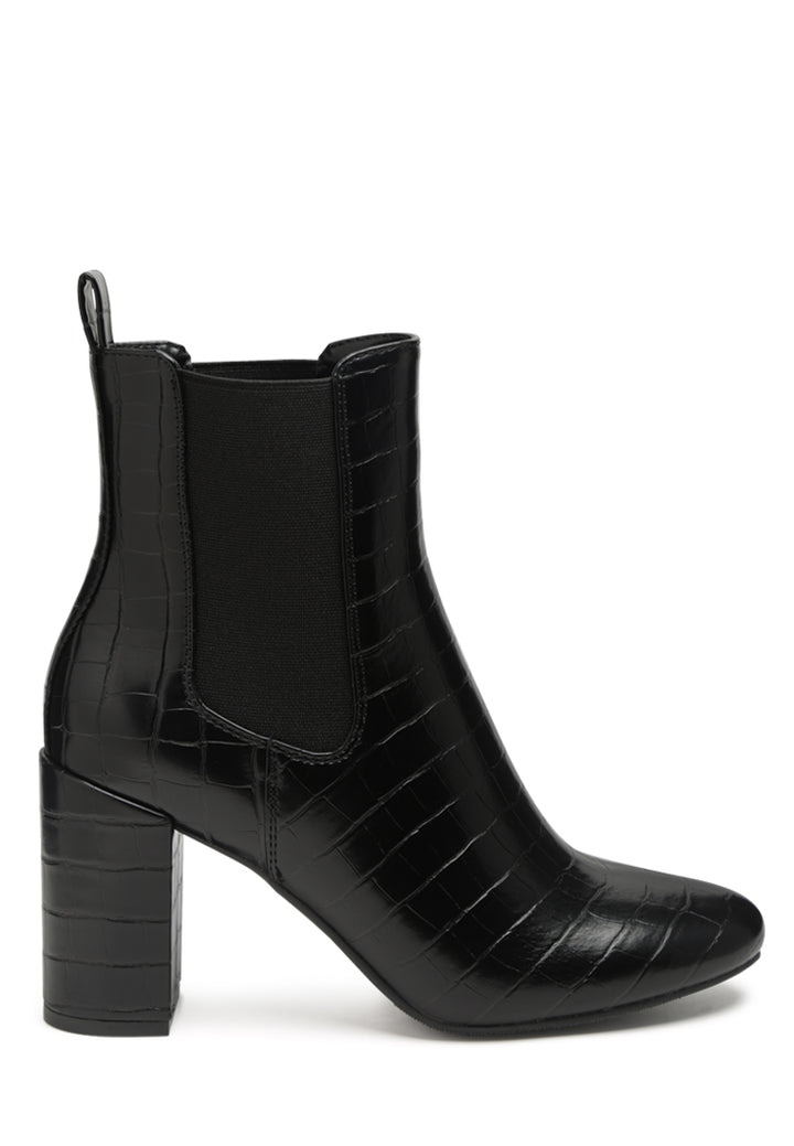 babbel faux leather block heel ankle boots#color_black