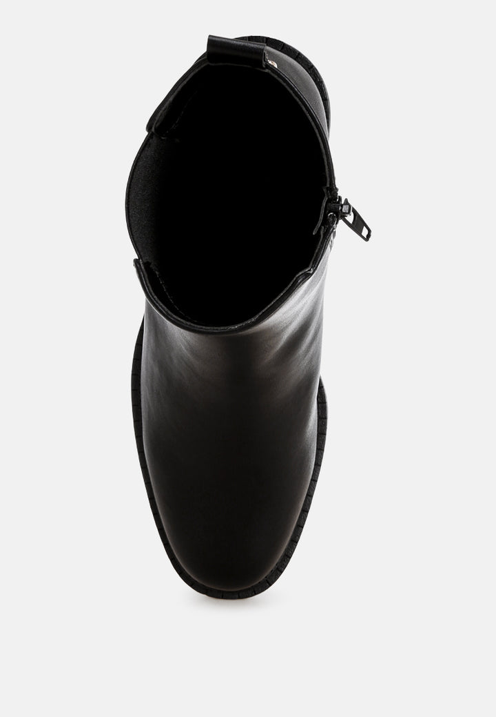barnabas block heel chelsea boots#color_black-smooth