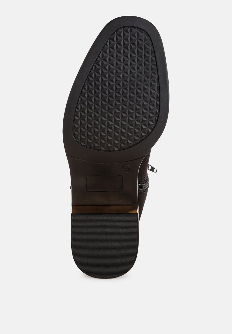 barnabas block heel chelsea boots#color_black-suede