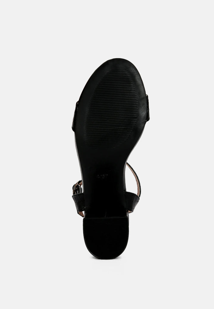 block heeled slip on sandals by mode#color_black