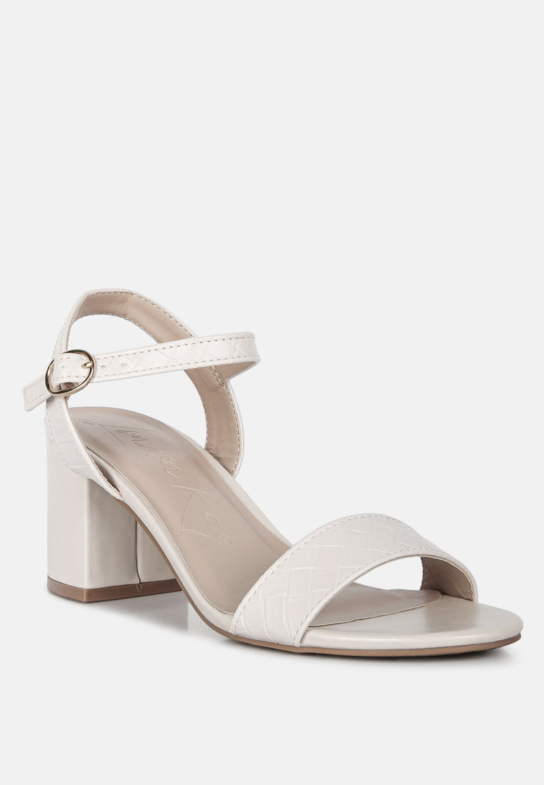 poiret woven strap block heel sandals by ft#color_cream