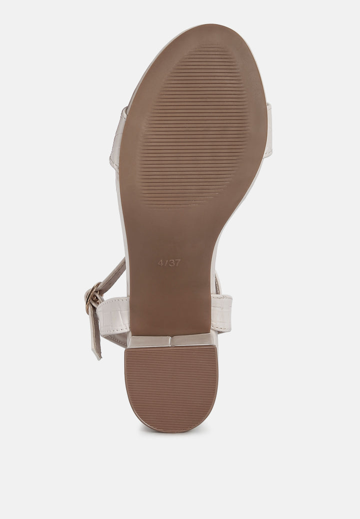 basic block heel sandals#color_cream
