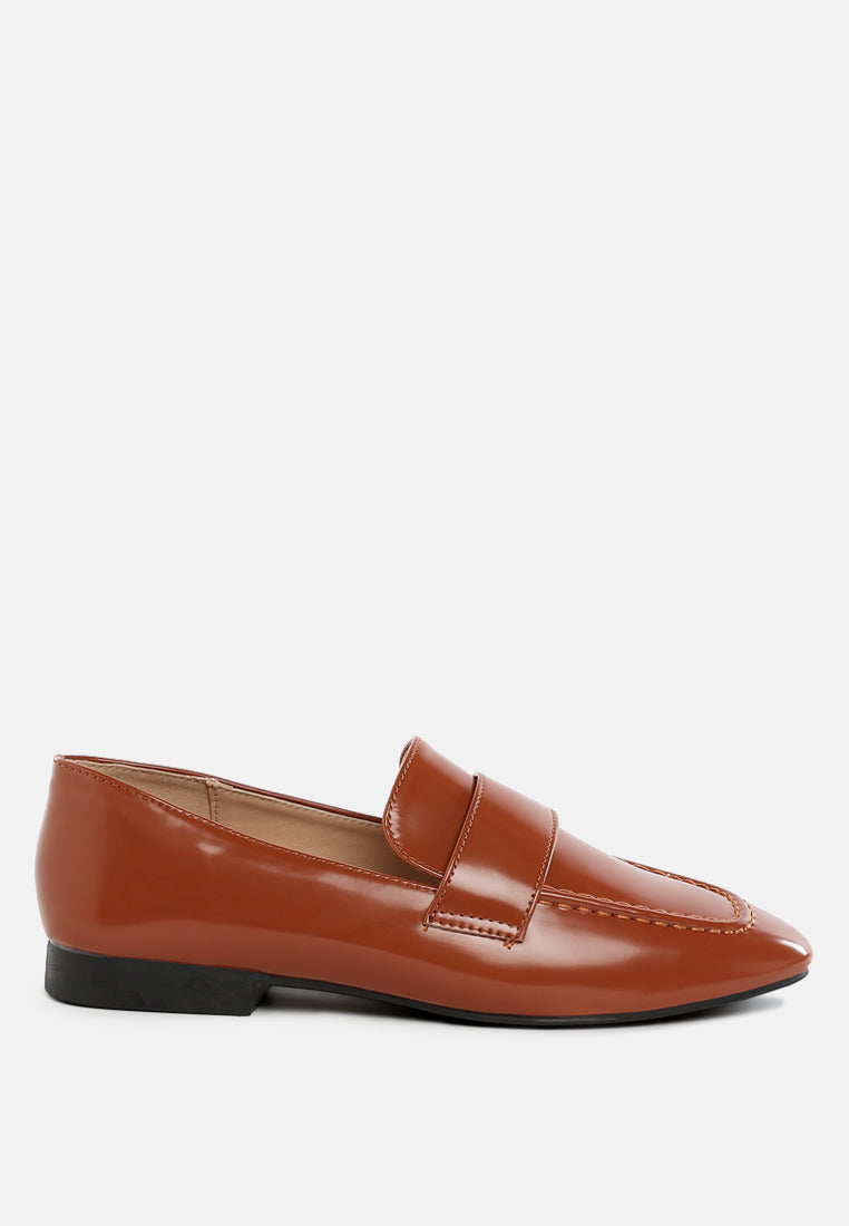 flat heel loafers by ruw#color_brown