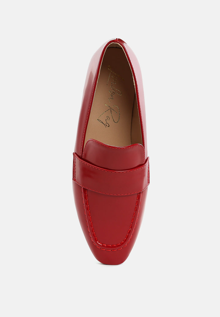 flat heel loafers by ruw#color_dark-red