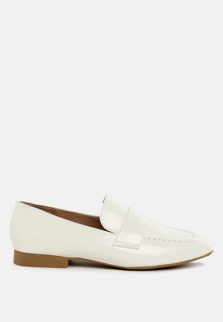 flat heel loafers by rag#color_off-white