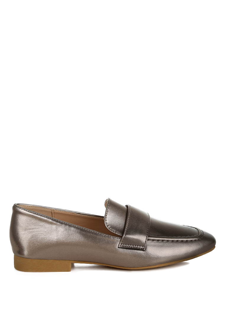 flat heel loafers by ruw#color_silver