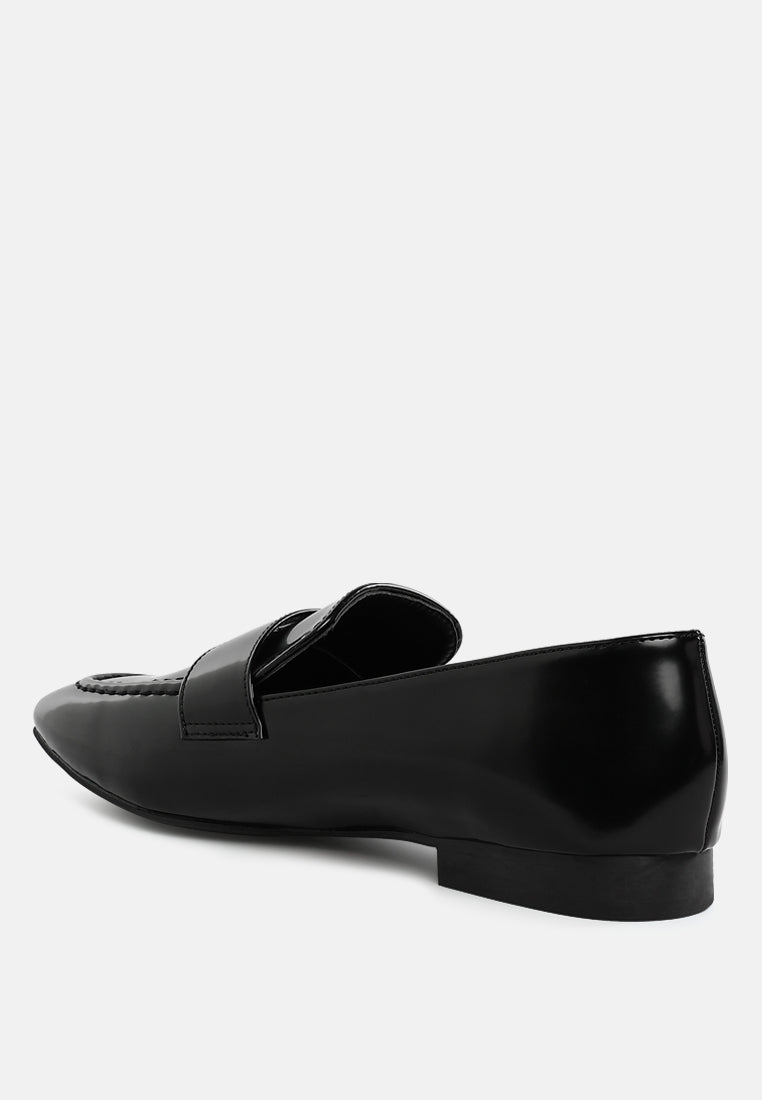 bellagio flat heel loafers#color_black