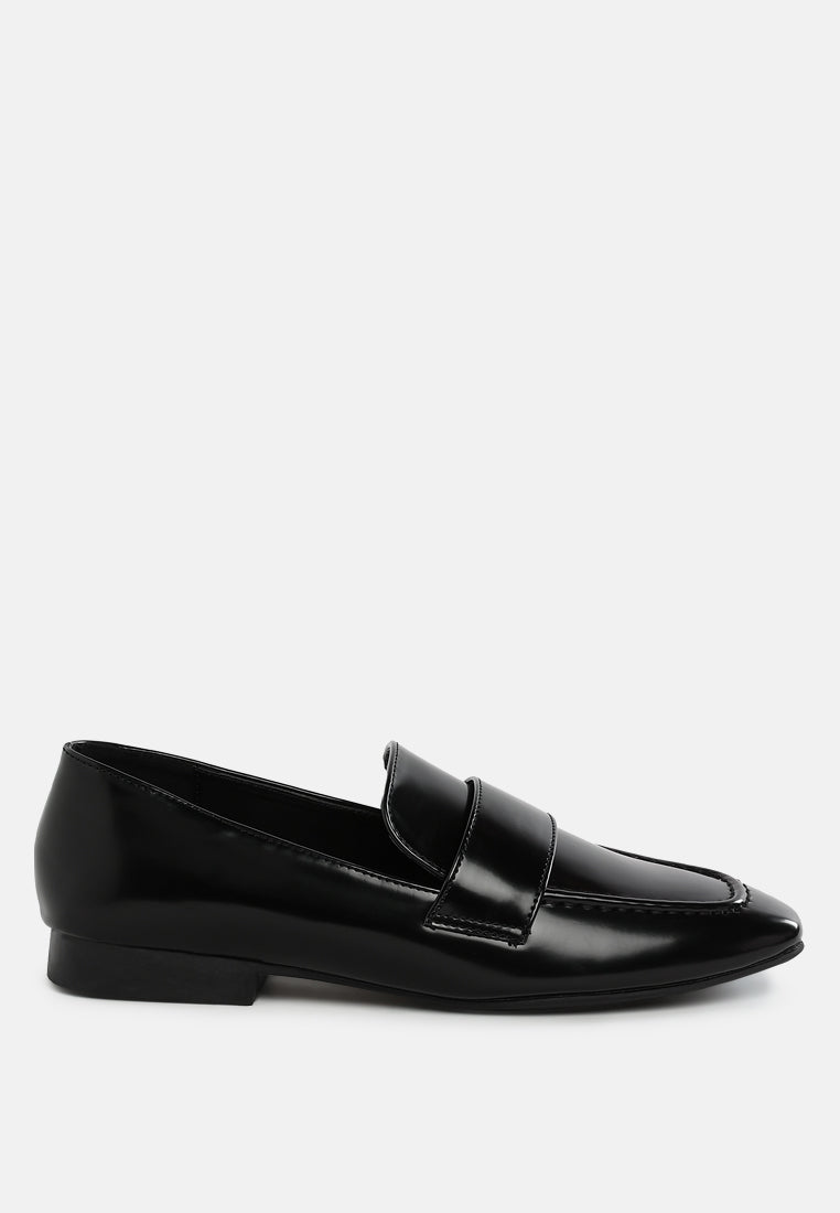 bellagio flat heel loafers#color_black