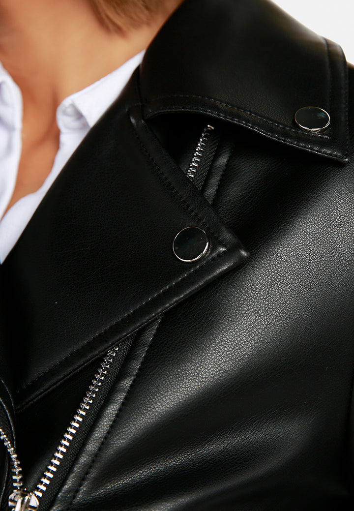 black belted biker jacket by ruw#color_black