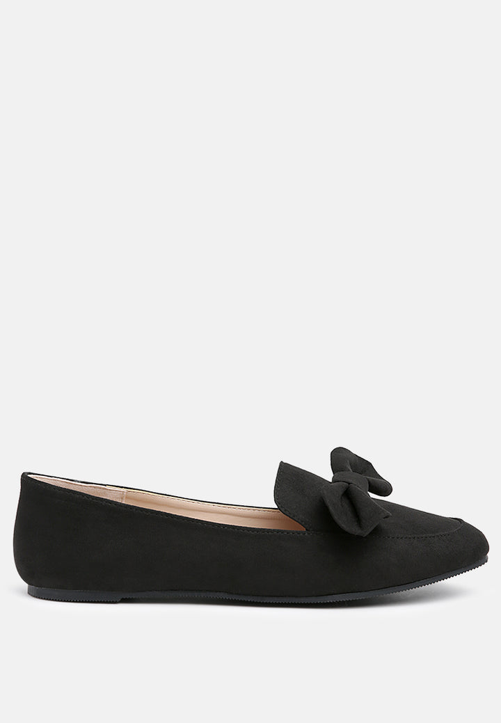london rag women's bow loafer by motes#color_black