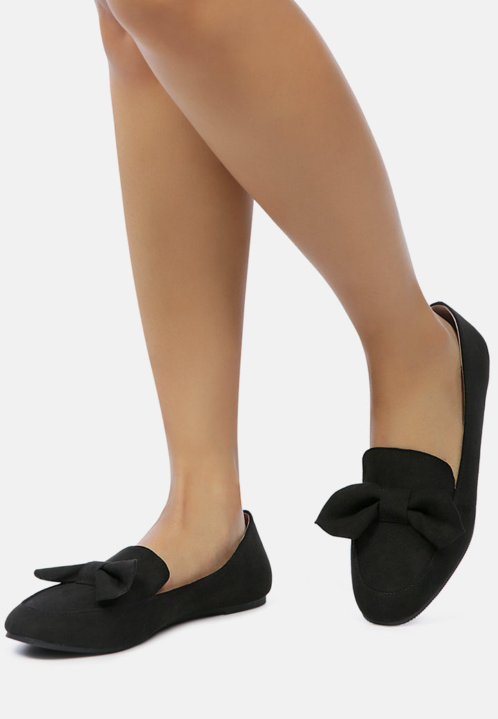 london rag women's bow loafer by motes#color_black