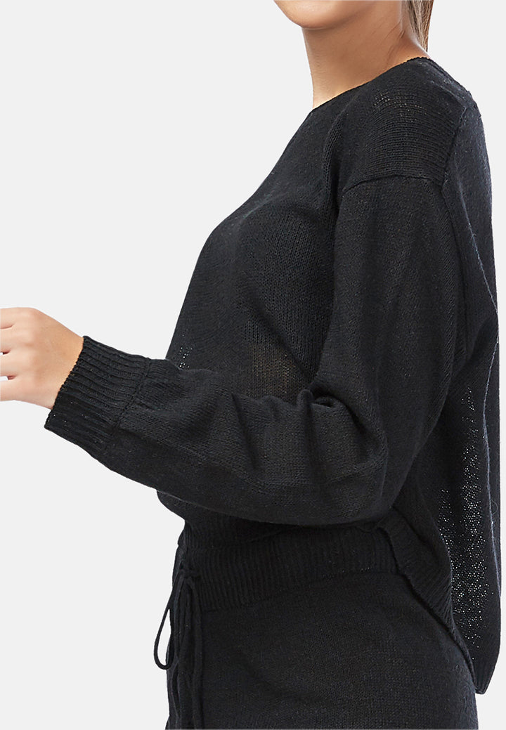 crew neck long sleeve pullover
