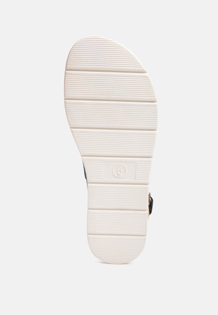 croc print sling-back sandal#color_black