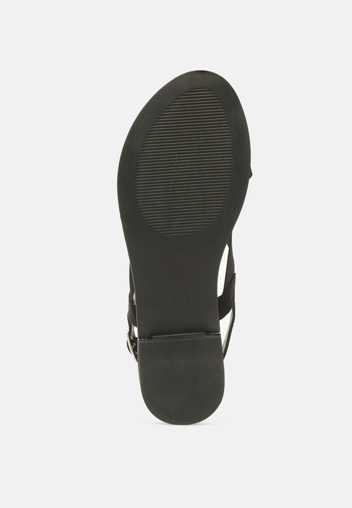 snuggle wide strap flat sandal#color_black