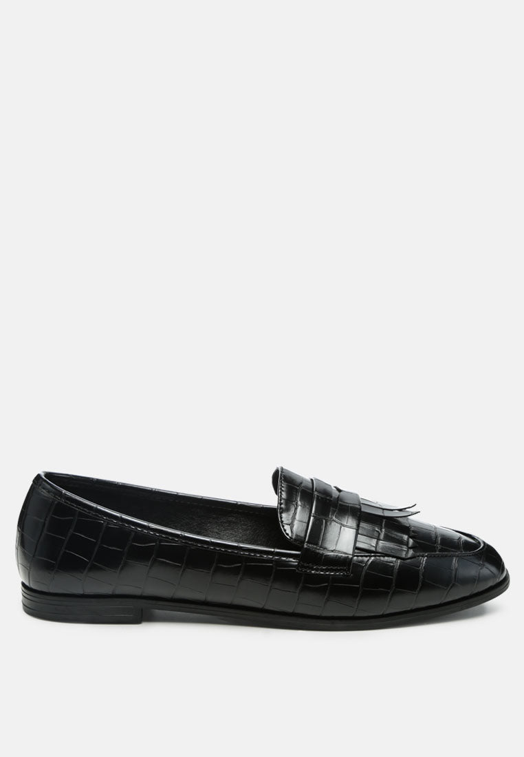 black patent pu everyday loafer by rag#color_black