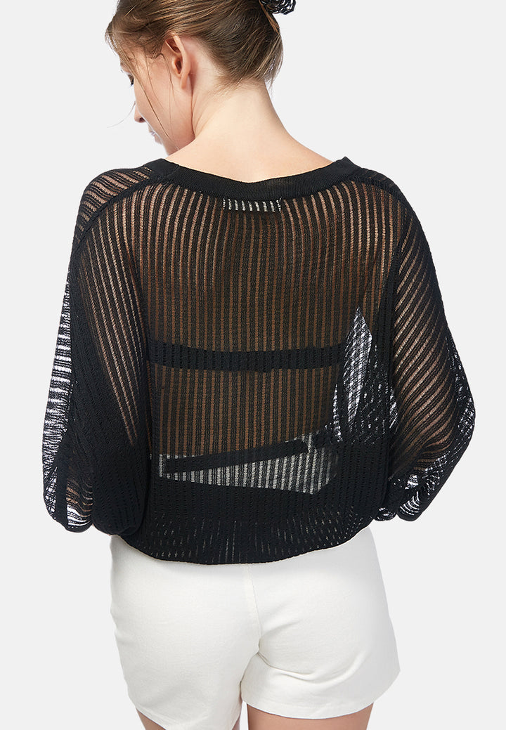 not so clear knitted top#color_black