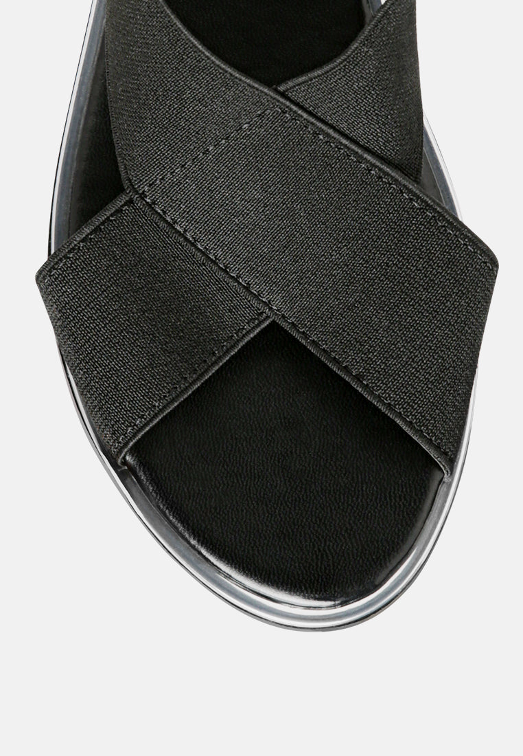 snuggle wide strap flat sandal#color_black