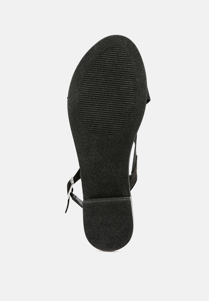 snuggle wide strap flat sandal#color_black