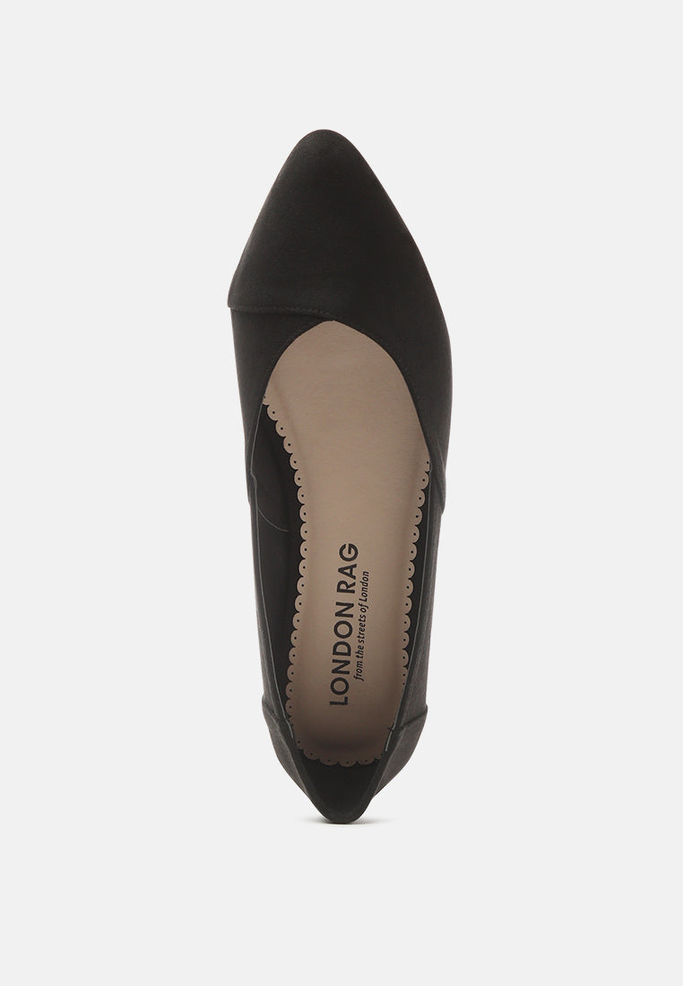 geralda suede pointed ballerinas#color_black