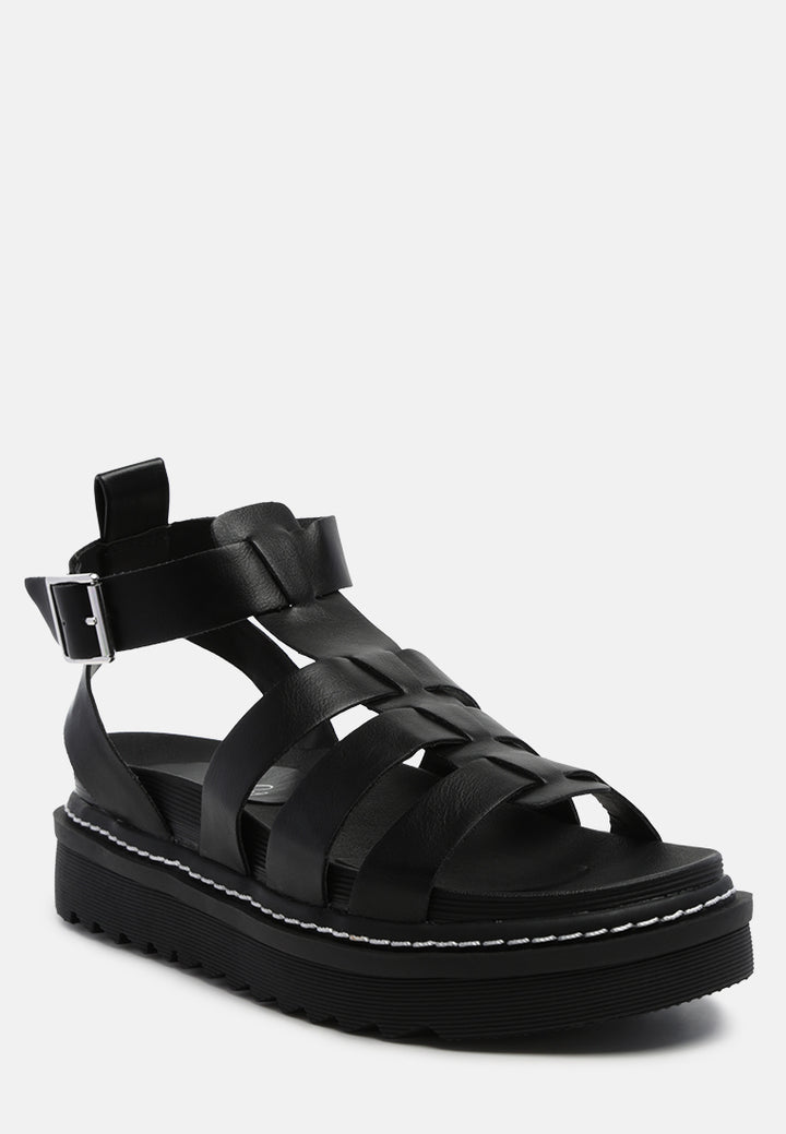 black vega platform gladiator sandals#color_black