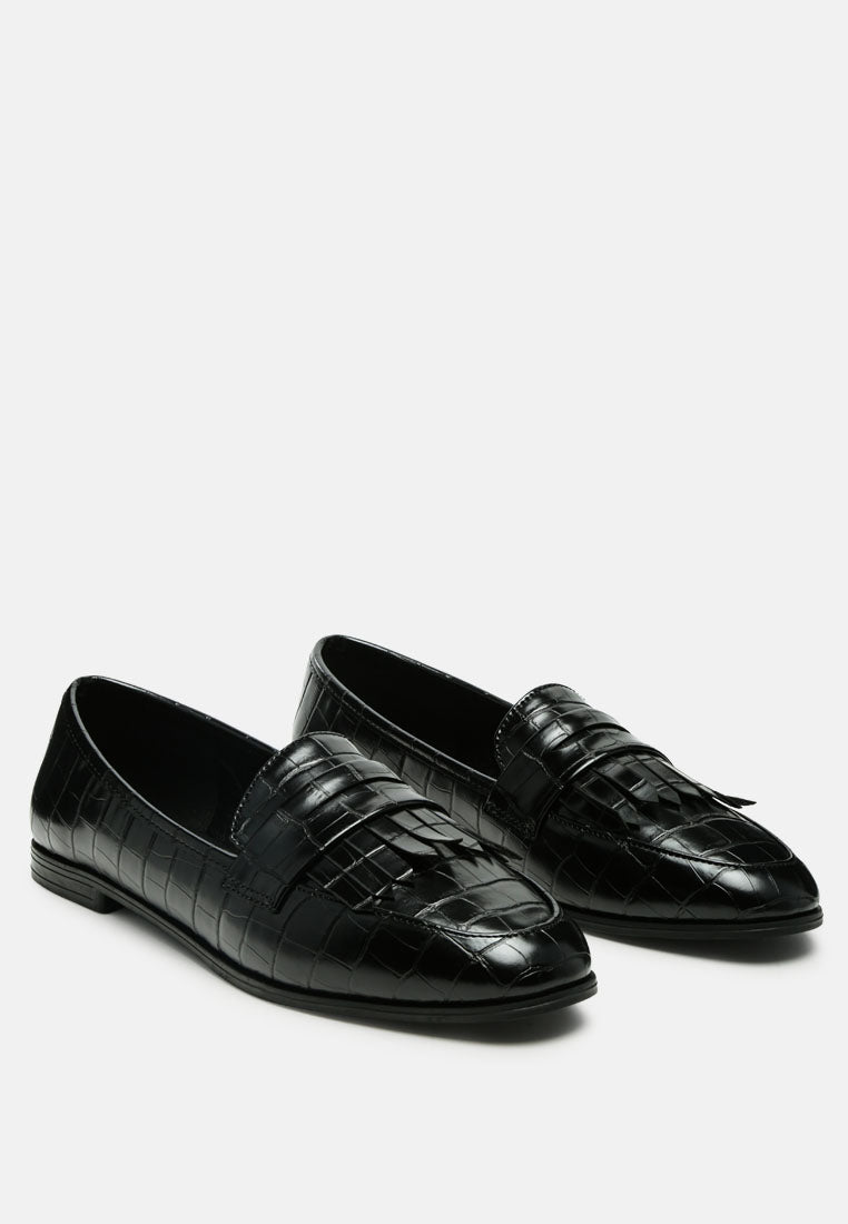 black patent pu everyday loafer by rag#color_black