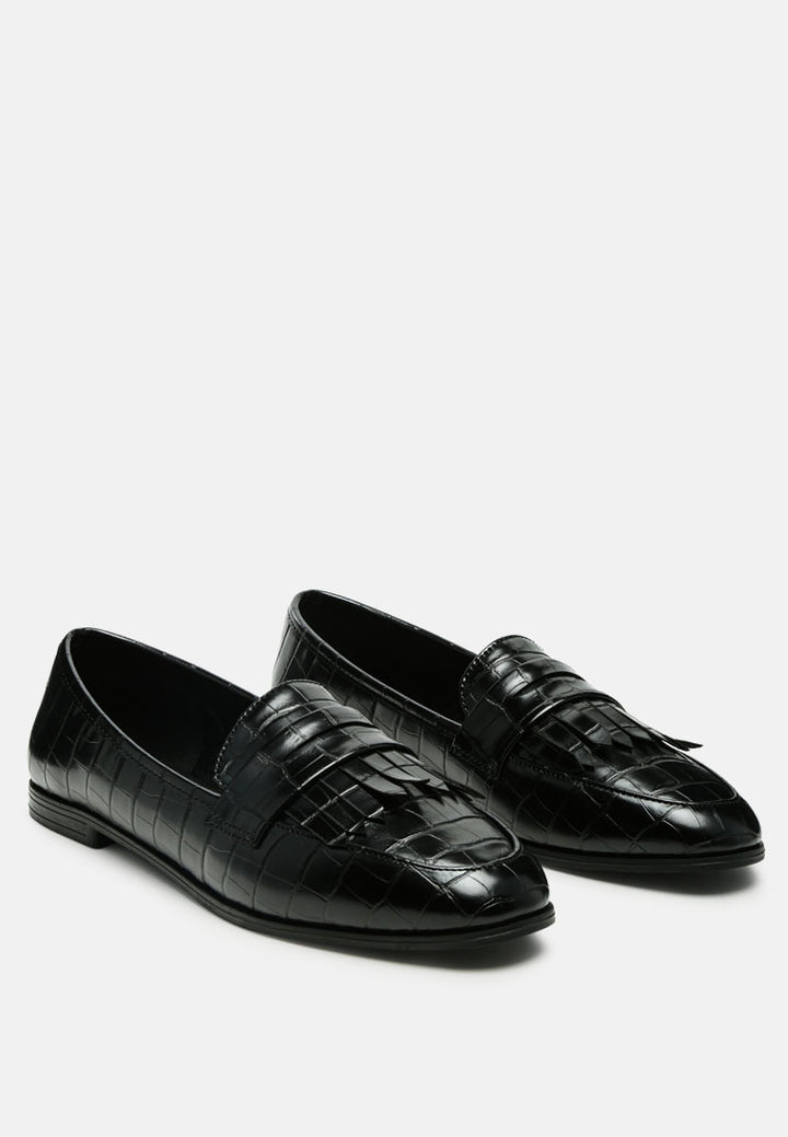 black patent pu everyday loafer by rag#color_black