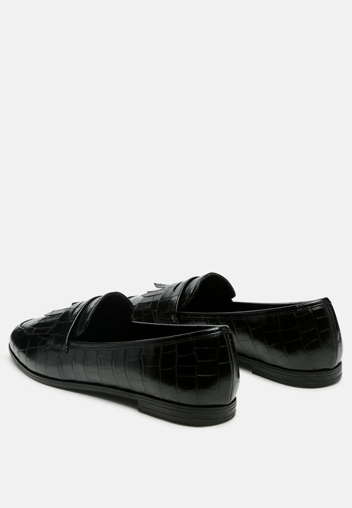black patent pu everyday loafer by rag#color_black