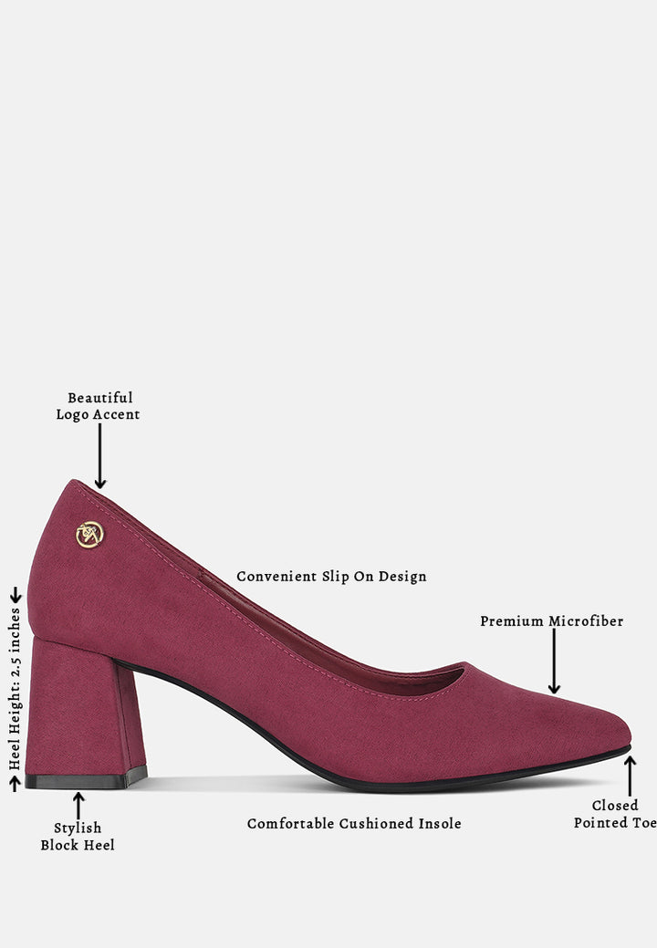 block heel pumps by mode#color_burgundy