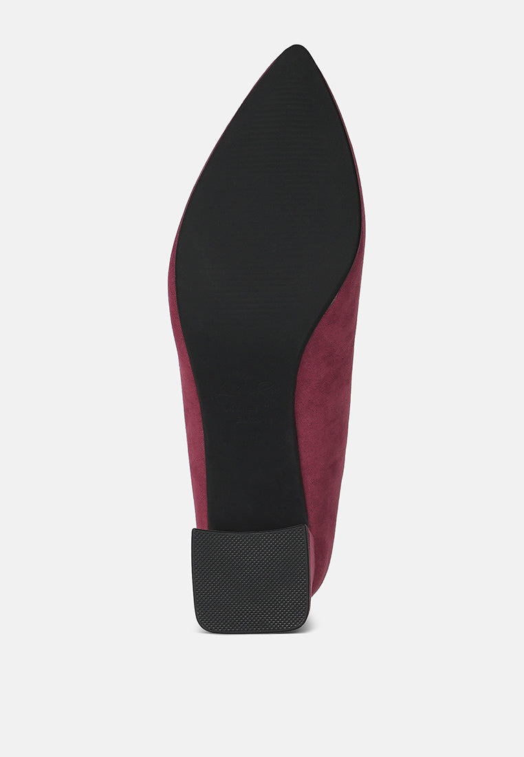block heel pumps by mode#color_burgundy