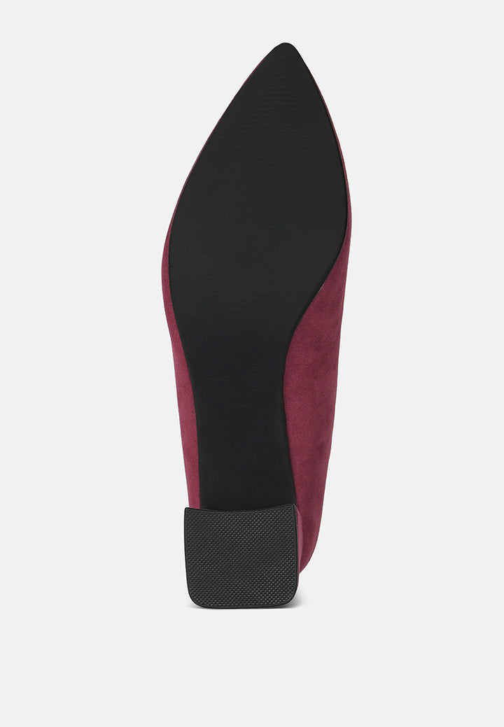 block heel pumps by mode#color_burgundy