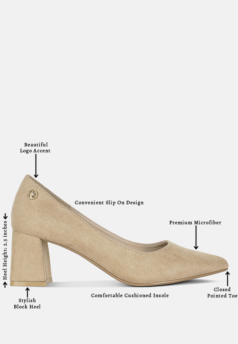 block heel pumps by mode#color_beige
