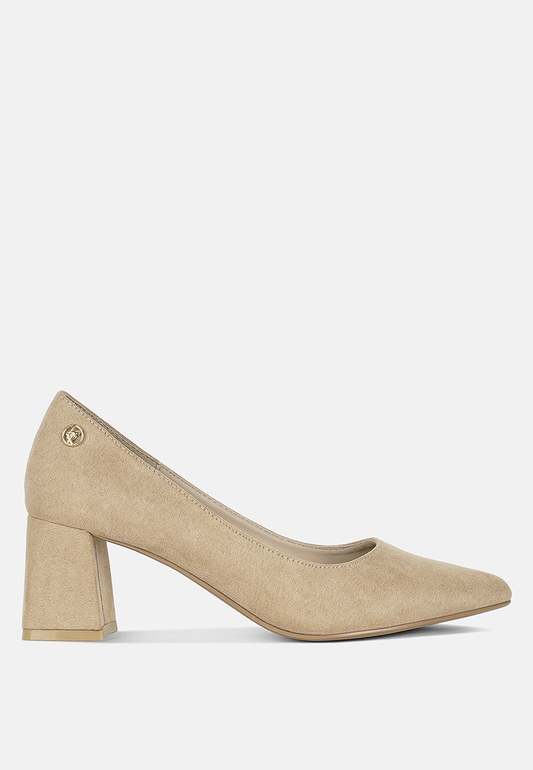 block heel pumps by mode#color_beige