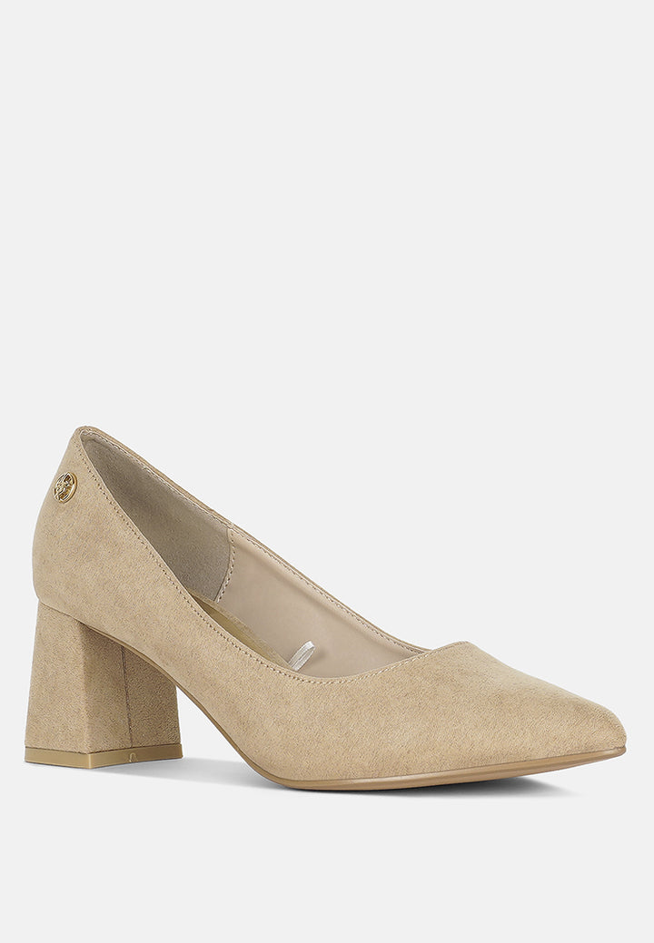 block heel pumps by mode#color_beige