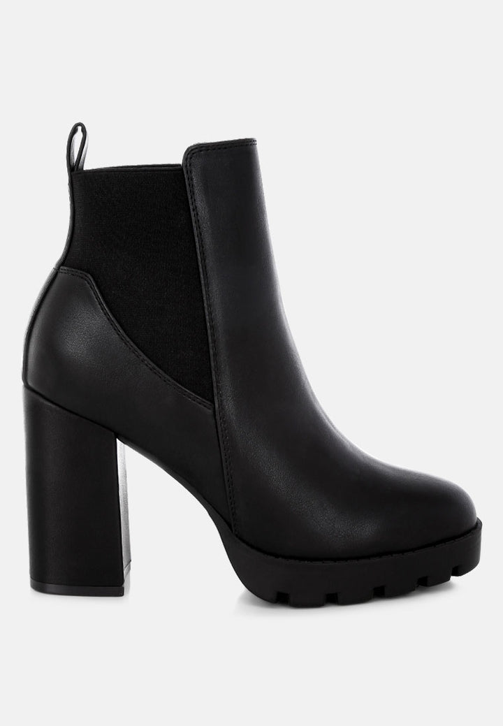 bolt block heeled chelsea boots by ruw#color_black