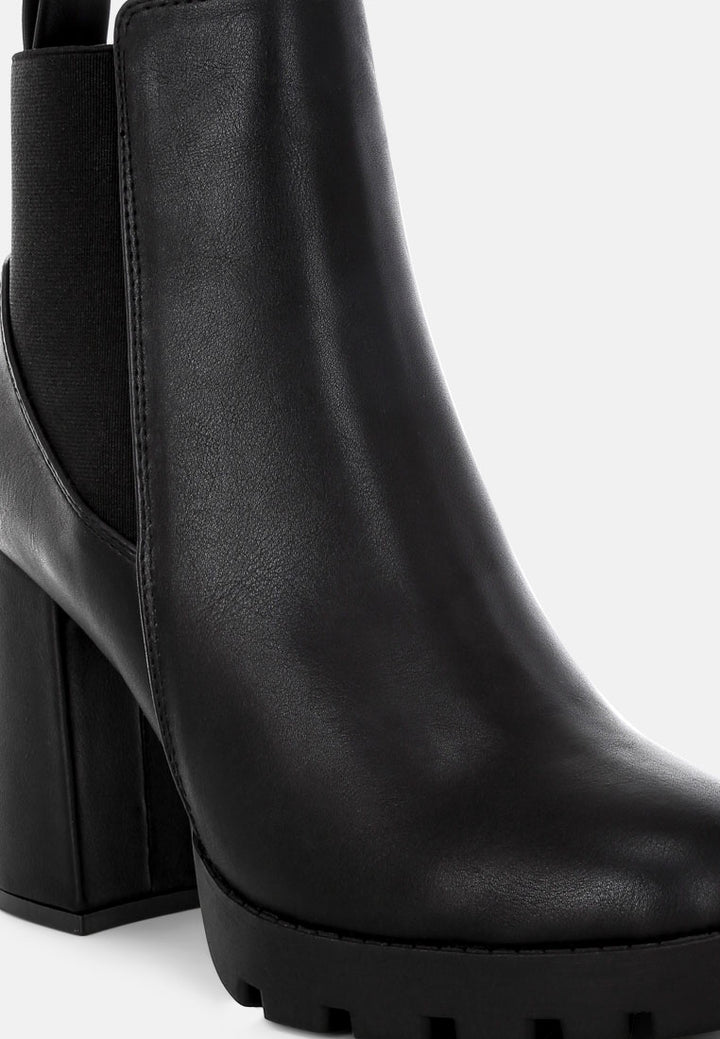 bolt block heeled chelsea boots by ruw#color_black