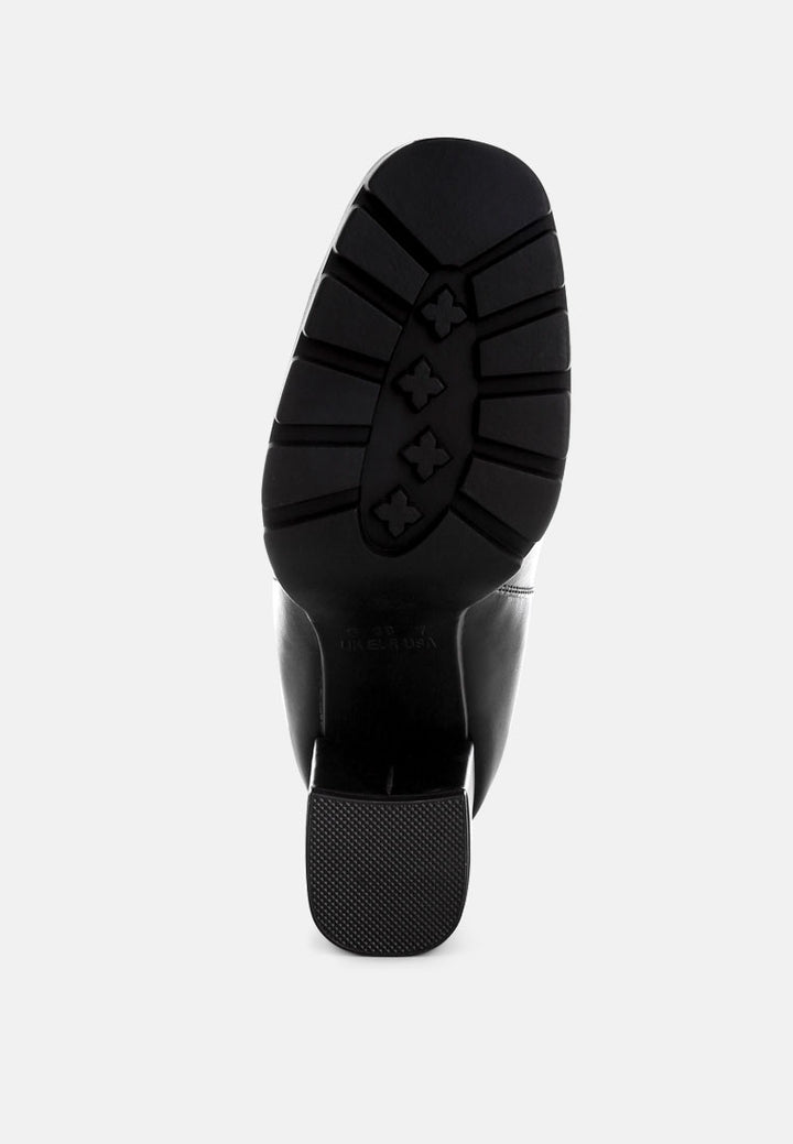 bolt block heeled chelsea boots#color_black